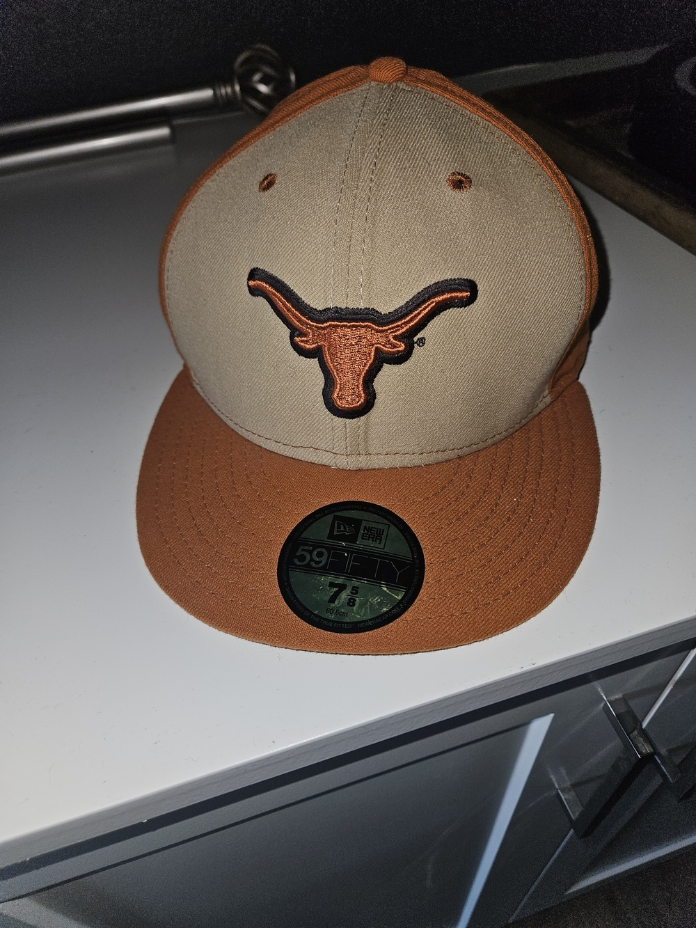 New Era Texas Longhorns Two-Tone Fitted Cap - Tan & Orange
